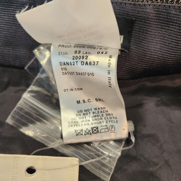 Giorgio Armani Houndstooth Print Skirt Size Italy 46 US 10 NWT Office career - Picture 5 of 8